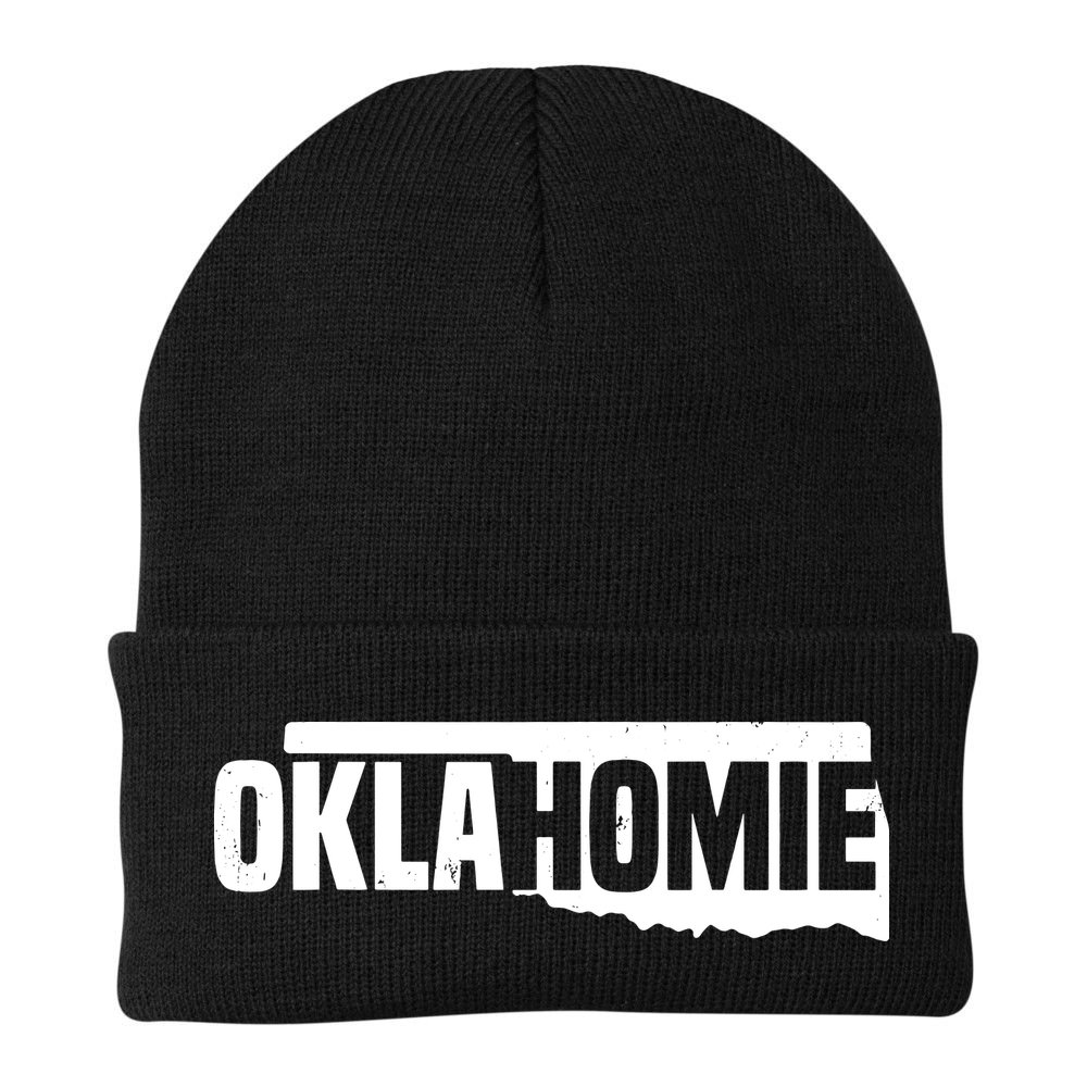Oklahomie Funny Humor Oklahoma Pride Vintage Retro Beanie