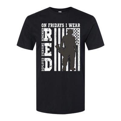 On Fridays I Wear Red USA Support American Troops Softstyle® CVC T-Shirt