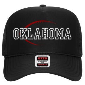 Oklahoma Football Icon High Crown Mesh Back Trucker Hat