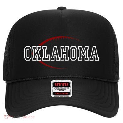 Oklahoma Football Icon High Crown Mesh Back Trucker Hat