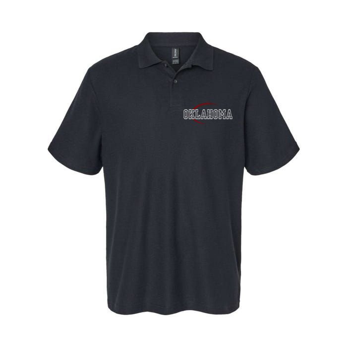 Oklahoma Football Icon Softstyle Adult Sport Polo