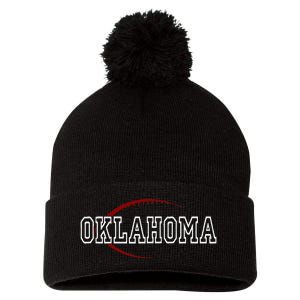 Oklahoma Football Icon Pom Pom 12in Knit Beanie