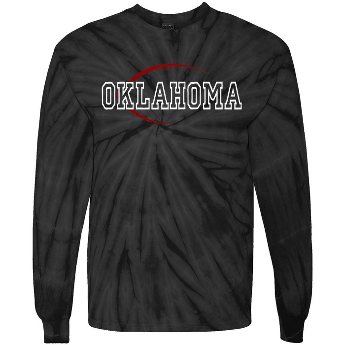 Oklahoma Football Icon Tie-Dye Long Sleeve Shirt