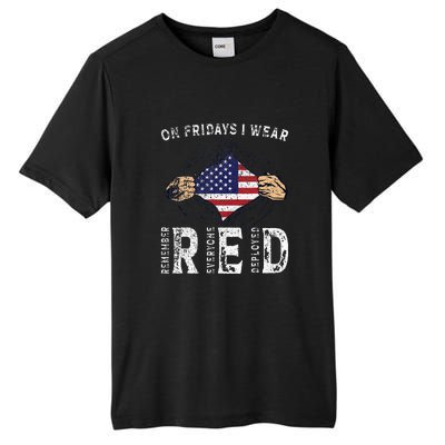 On Fridays I Wear Red USA Support Tall Fusion ChromaSoft Performance T-Shirt