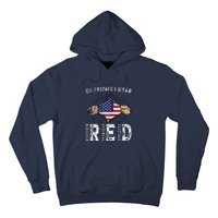 On Fridays I Wear Red USA Support Hoodie