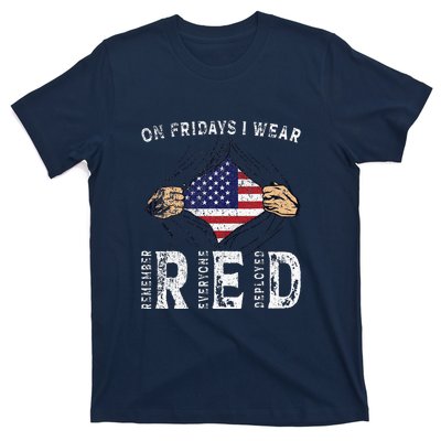 On Fridays I Wear Red USA Support T-Shirt