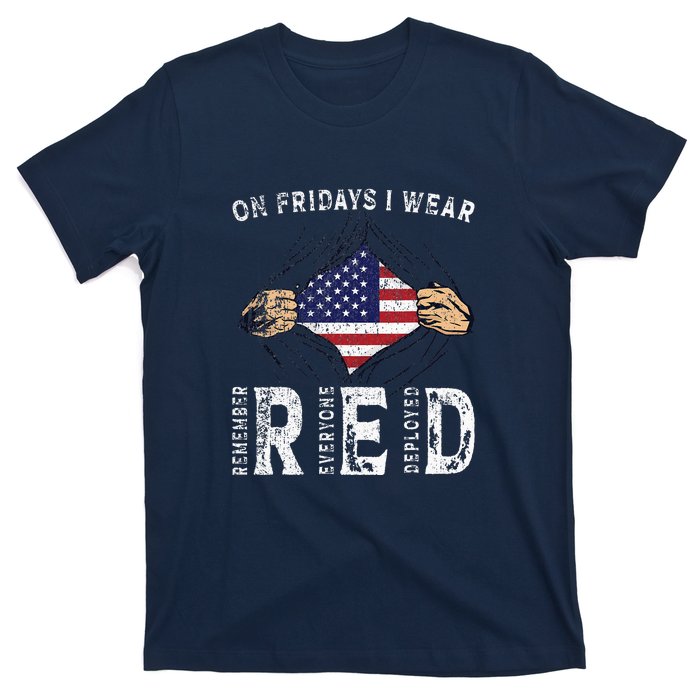 On Fridays I Wear Red USA Support T-Shirt