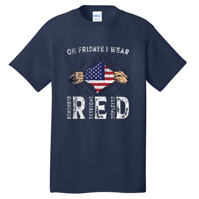 On Fridays I Wear Red USA Support Tall T-Shirt