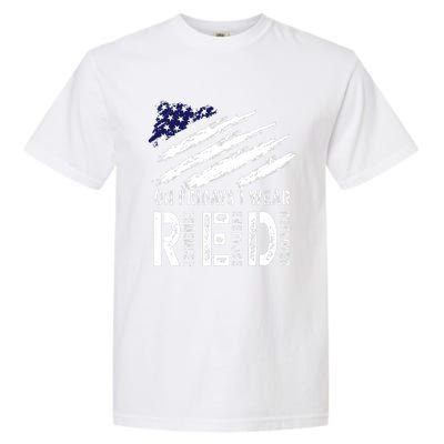 On Fridays I Wear Red USA Flag Support American Troops Garment-Dyed Heavyweight T-Shirt