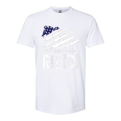 On Fridays I Wear Red USA Flag Support American Troops Softstyle CVC T-Shirt