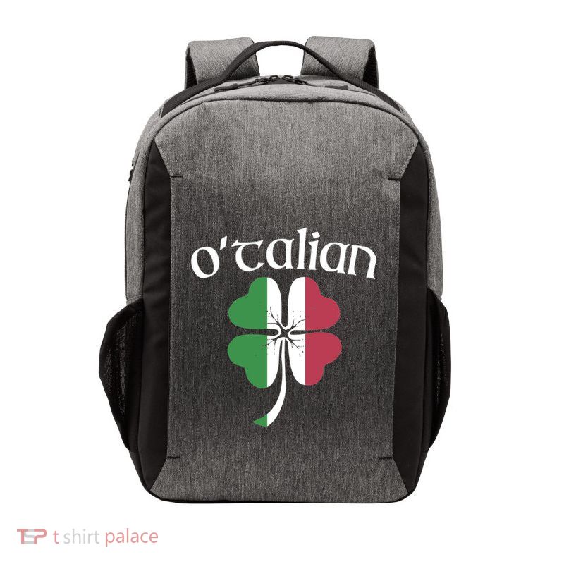 OTalian Funny Italian Irish St PatrickS Day Shamrock Flag Meaningful Gift Vector Backpack