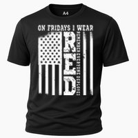 On Fridays I Wear Red USA Support American Troops Cooling Performance Crew T-Shirt