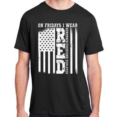 On Fridays I Wear Red USA Support American Troops Adult ChromaSoft Performance T-Shirt