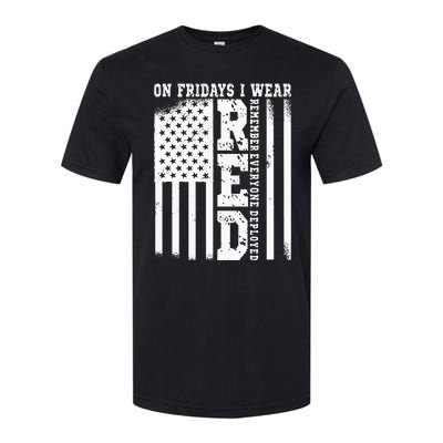 On Fridays I Wear Red USA Support American Troops Softstyle CVC T-Shirt