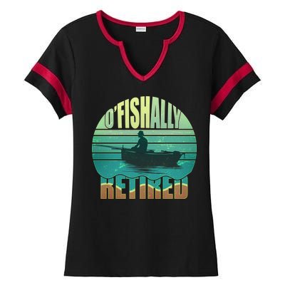 O'fishally Retired Ladies Halftime Notch Neck Tee