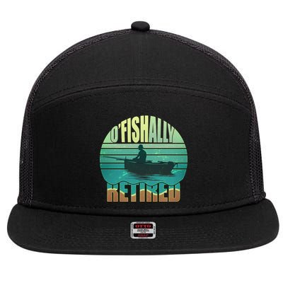 O'fishally Retired 7 Panel Mesh Trucker Snapback Hat