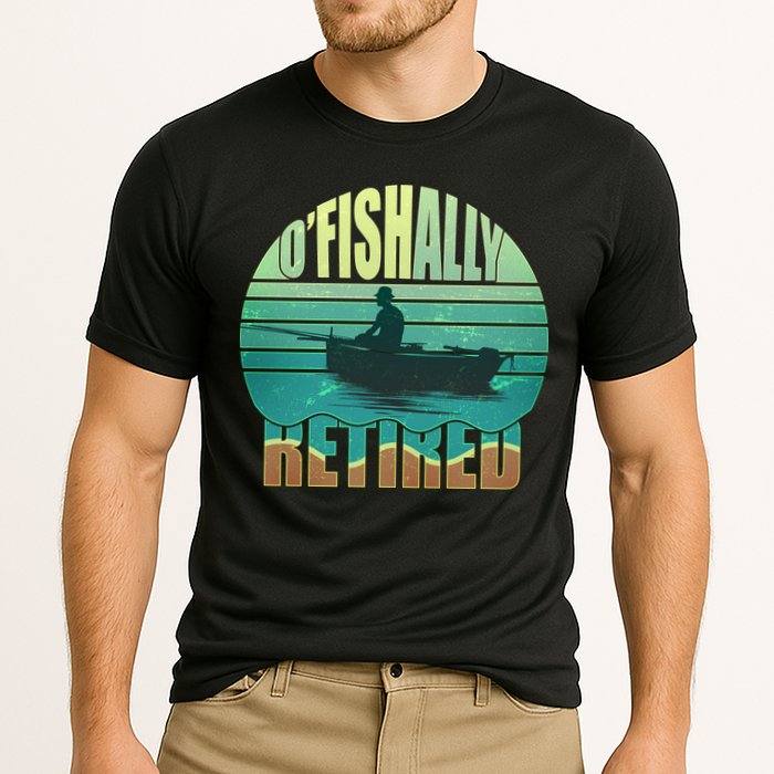 O'fishally Retired Cooling Performance Crew T-Shirt