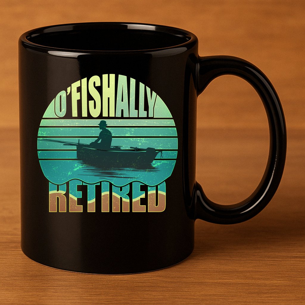 O'fishally Retired 11oz C Handle Ceramic Mug