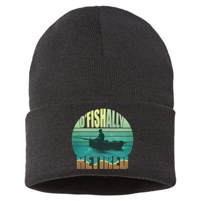 O'fishally Retired Sustainable Knit Beanie