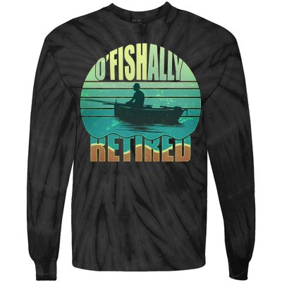 O'fishally Retired Tie-Dye Long Sleeve Shirt