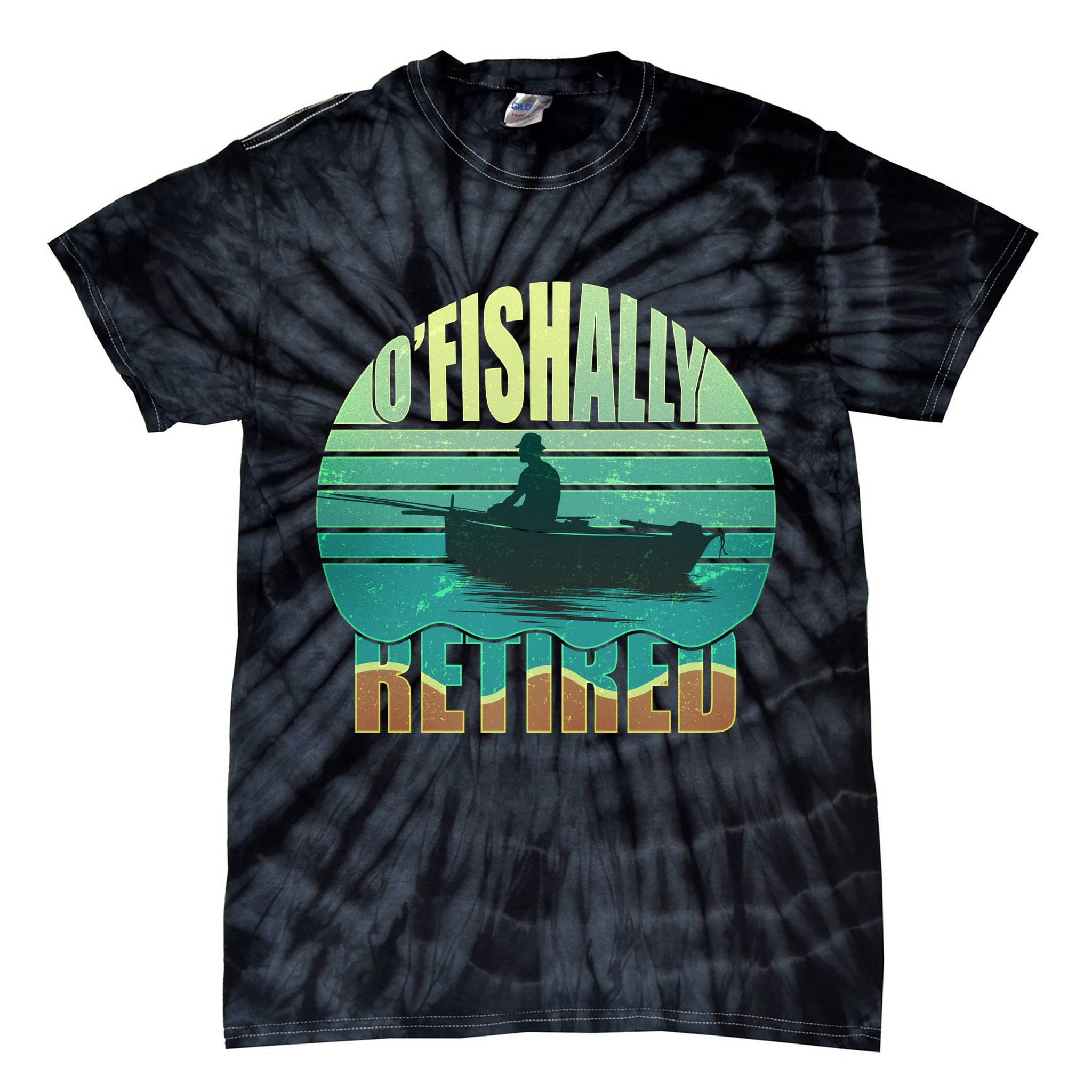 O'fishally Retired Tie-Dye T-Shirt