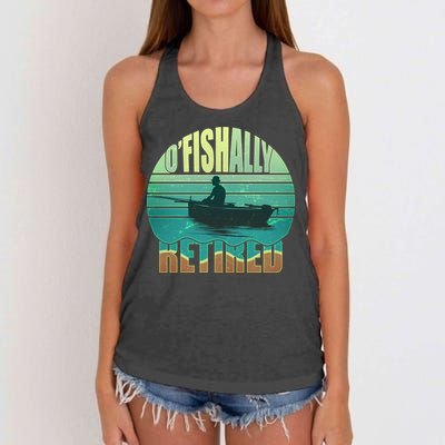 O'fishally Retired Women's Knotted Racerback Tank