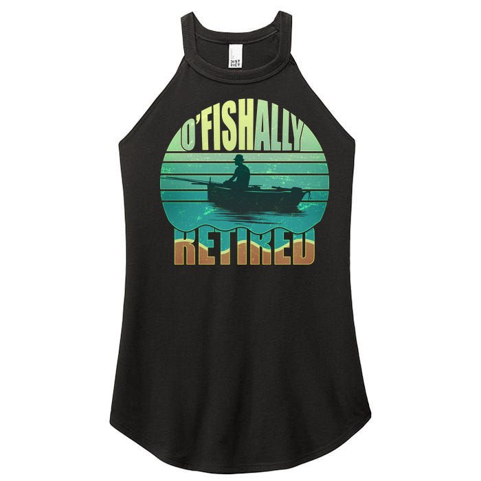 O'fishally Retired Women’s Perfect Tri Rocker Tank