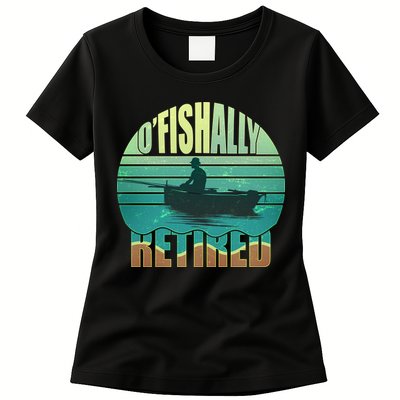 O'fishally Retired Womens T-Shirt
