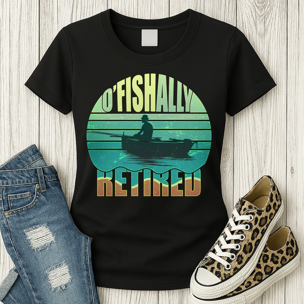 O'fishally Retired Womens T-Shirt