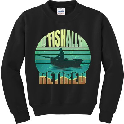 O'fishally Retired Kids Sweatshirt