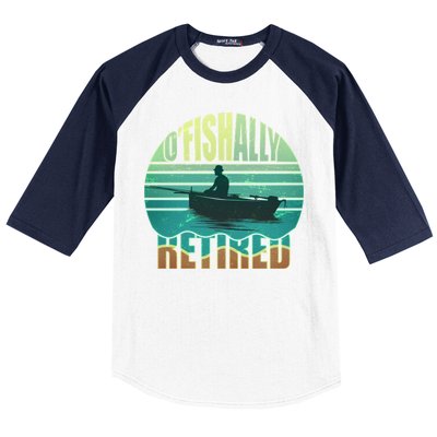 O'fishally Retired Baseball Sleeve Shirt