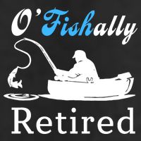 O'Fishally Retired Funny Fisherman Retirement Adult Drive Performance Visor