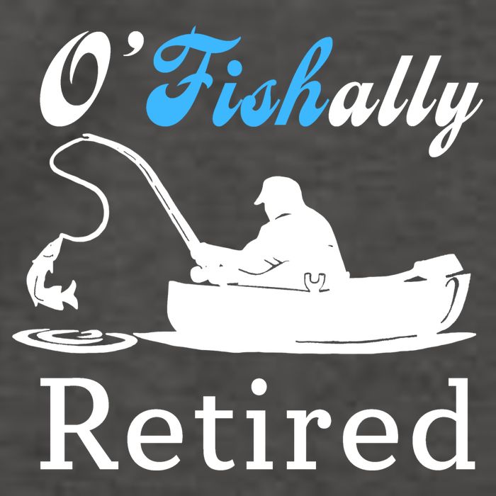 O'Fishally Retired Funny Fisherman Retirement Vector Backpack