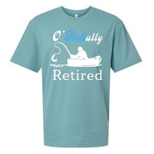 O'Fishally Retired Funny Fisherman Retirement Sueded Cloud Jersey T-Shirt