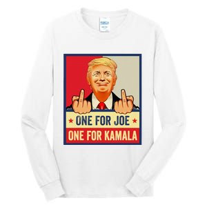 One For Joe One For Kamala Trump Vote Trump 2024 Tall Long Sleeve T-Shirt