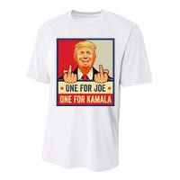 One For Joe One For Kamala Trump Vote Trump 2024 Performance Sprint T-Shirt