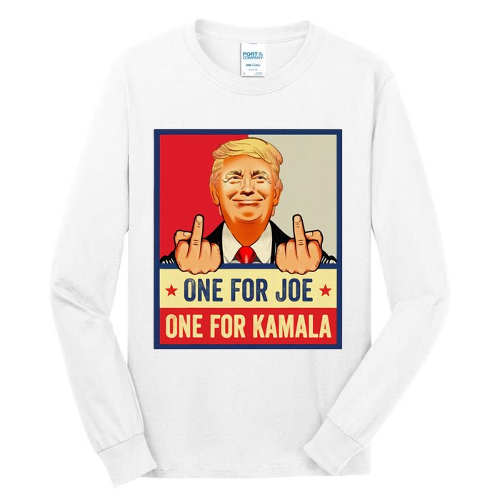 One For Joe One For Kamala Trump Vote Trump 2024 Tall Long Sleeve T-Shirt