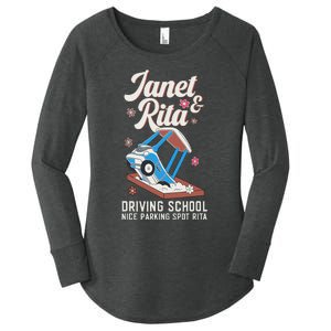 Outfit Funny Janet And Rita Driving School Women's Perfect Tri Tunic Long Sleeve Shirt