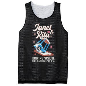 Outfit Funny Janet And Rita Driving School Mesh Reversible Basketball Jersey Tank