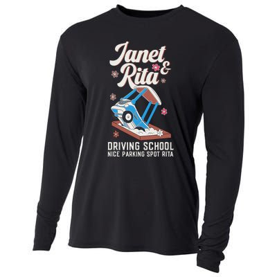 Outfit Funny Janet And Rita Driving School Cooling Performance Long Sleeve Crew