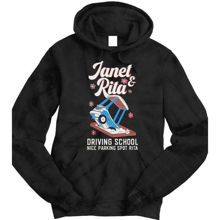 Outfit Funny Janet And Rita Driving School Tie Dye Hoodie