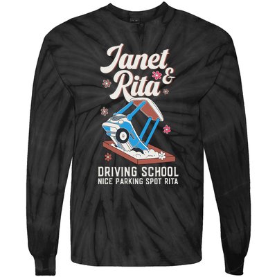 Outfit Funny Janet And Rita Driving School Tie-Dye Long Sleeve Shirt