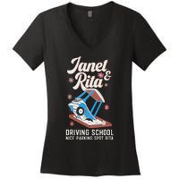 Outfit Funny Janet And Rita Driving School Women's V-Neck T-Shirt