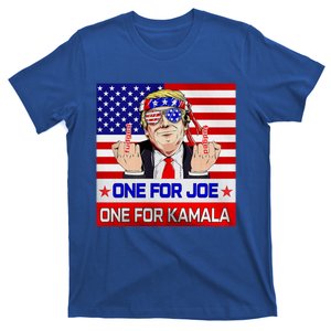 One For Joe One For Kamala Trump American Flag Gift T-Shirt