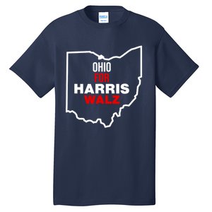 Ohio For Kamala Harris Waltz Walz 2024 Tall T-Shirt