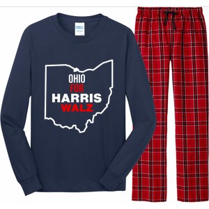 Ohio For Kamala Harris Waltz Walz 2024 Long Sleeve Pajama Set