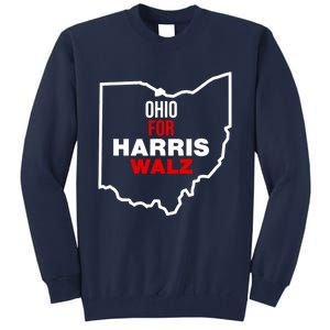 Ohio For Kamala Harris Waltz Walz 2024 Tall Sweatshirt