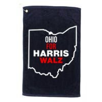 Ohio For Kamala Harris Waltz Walz 2024 Platinum Collection Golf Towel