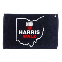 Ohio For Kamala Harris Waltz Walz 2024 Grommeted Golf Towel