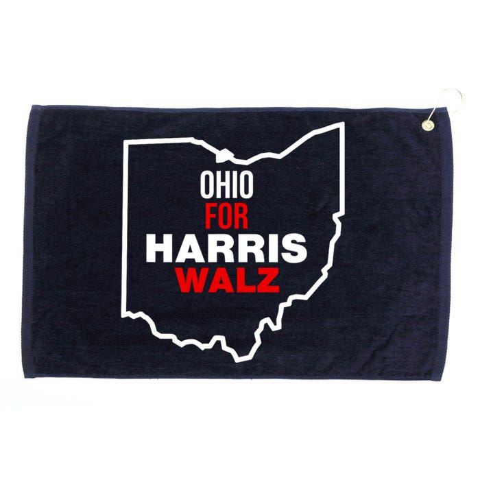 Ohio For Kamala Harris Waltz Walz 2024 Grommeted Golf Towel